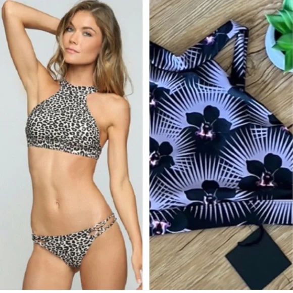 Acacia Kauai Halter Bikini Top NWT - Picture 3 of 7